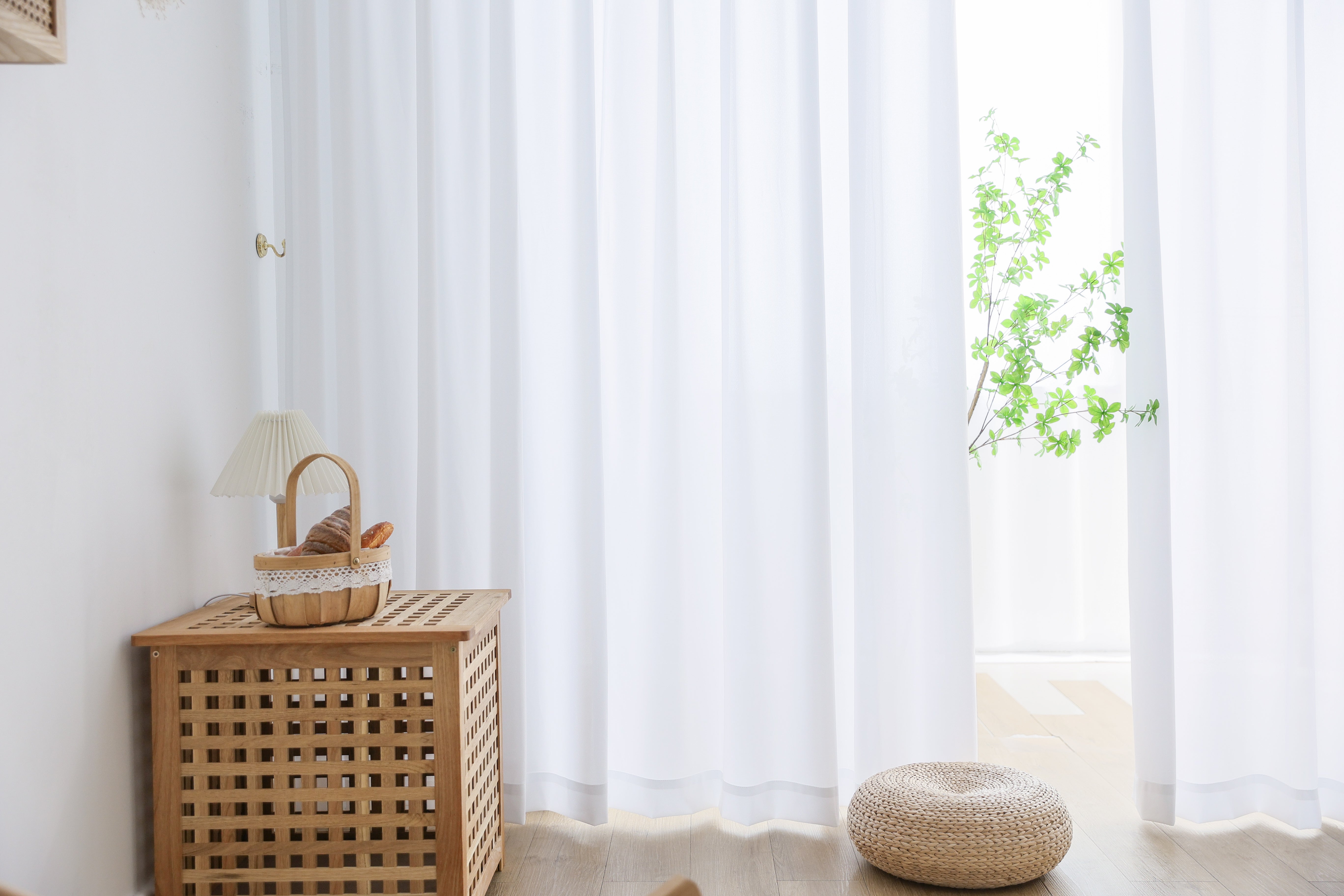 プライバシーパーテーション用カーテン ホワイト 340×長さ200センチ