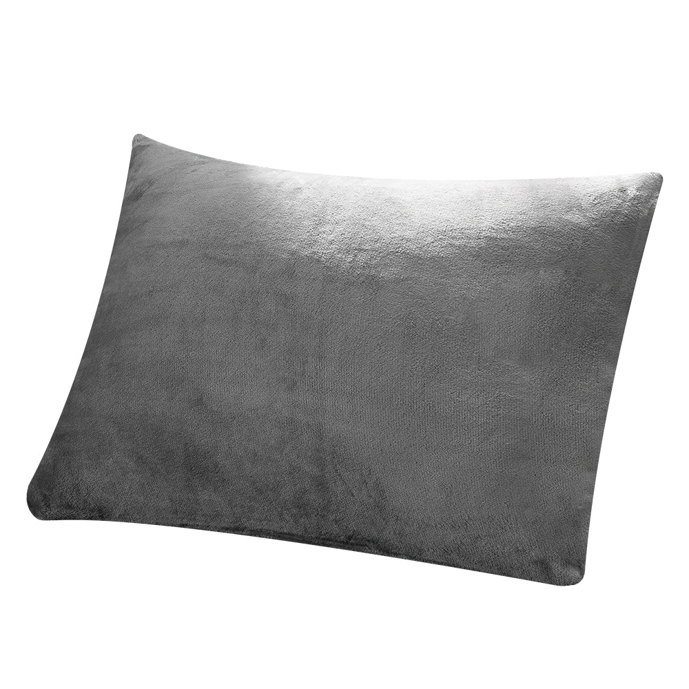 AZRA  枕カバー フランネル  43cm × 63cm枕用  静電気防止加工 マイクロファイバー ファスナー式