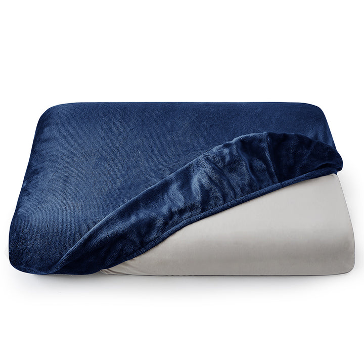 AZRA  枕カバー フランネル  43cm × 63cm枕用  静電気防止加工 マイクロファイバー ファスナー式