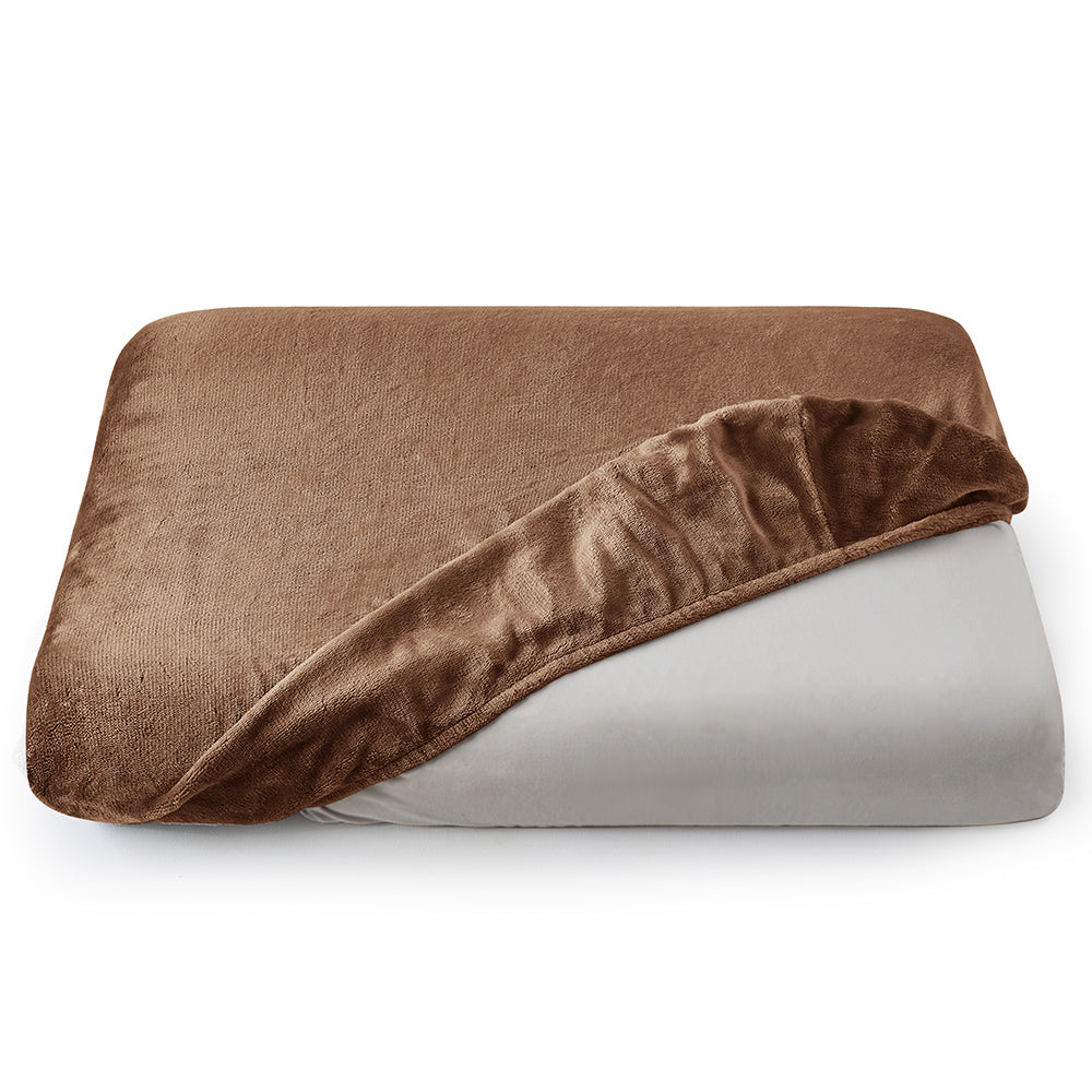 AZRA  枕カバー フランネル  43cm × 63cm枕用  静電気防止加工 マイクロファイバー ファスナー式