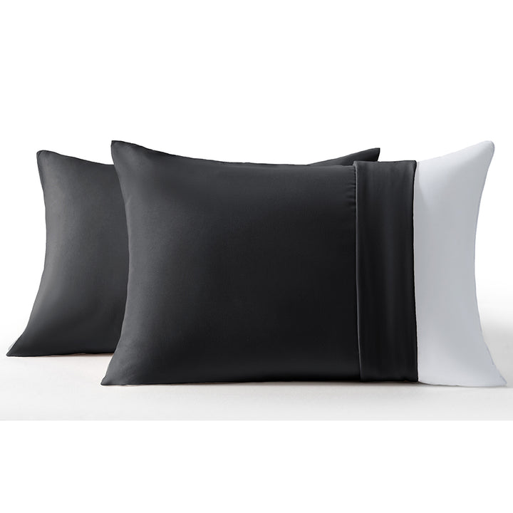 AZRA 枕カバー 2枚セット （ピーチスキン生地 ）洗える 速乾 無地  | 35cm×50cm | 43cm×63cm |50cm×70cm