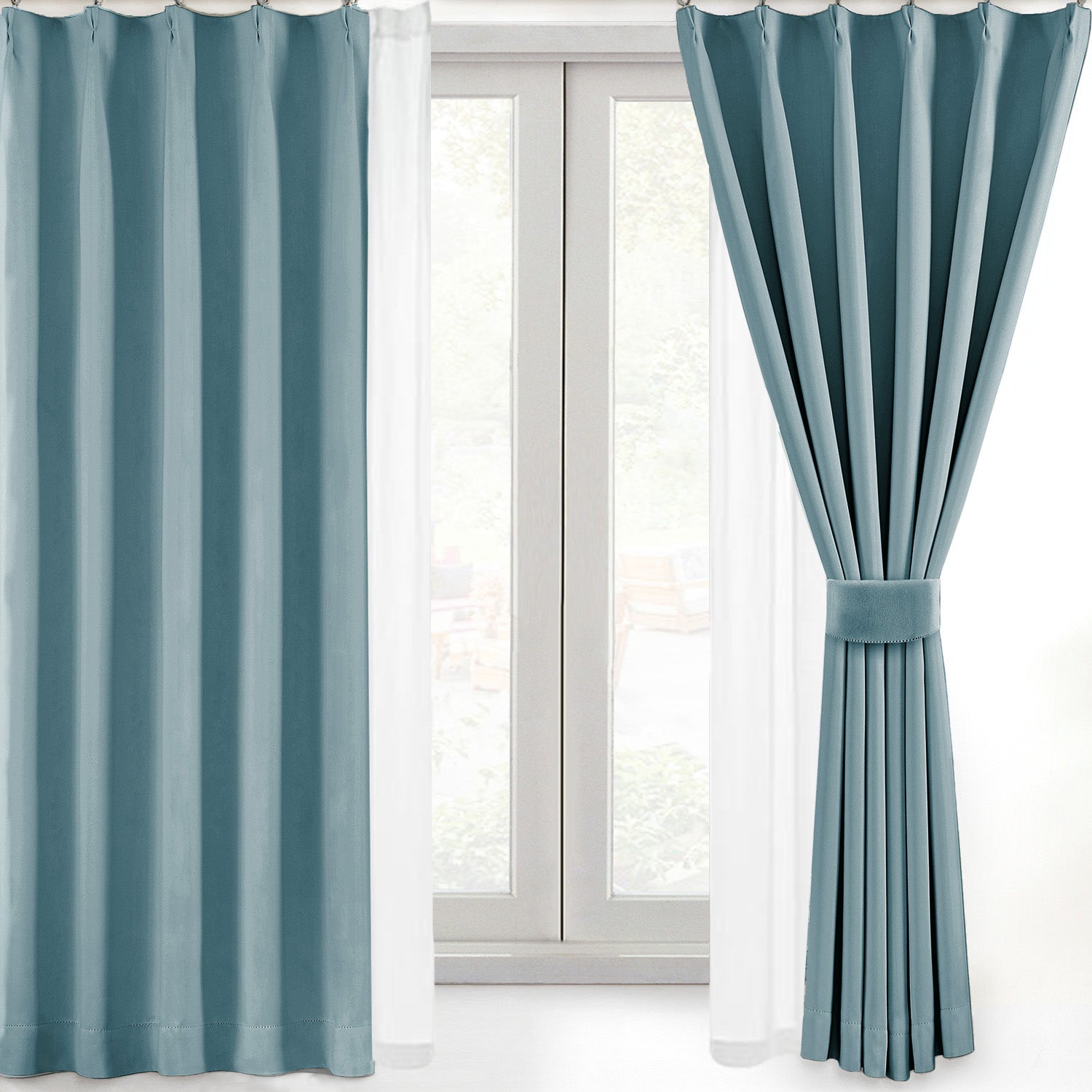 AZRA 遮光カーテン1級 2級 150cm幅 ストライプ 無地 柄 全15色