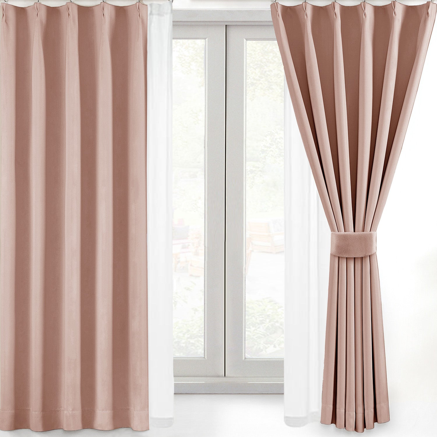 AZRA 遮光カーテン1級 2級 150cm幅 ストライプ 無地 柄 全15色