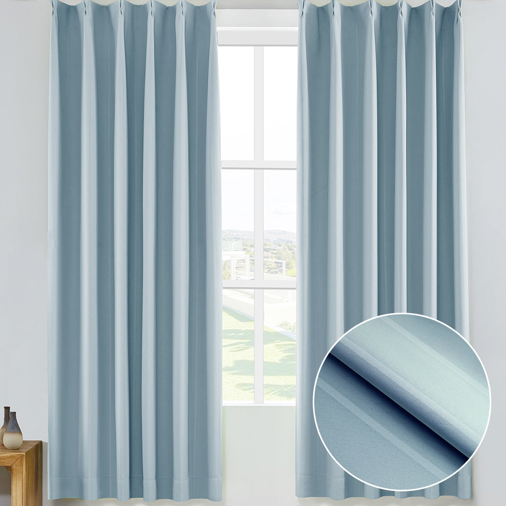 AZRA  遮光カーテン1級 2級 100cm幅（レース付） ストライプ 無地 柄 全19色