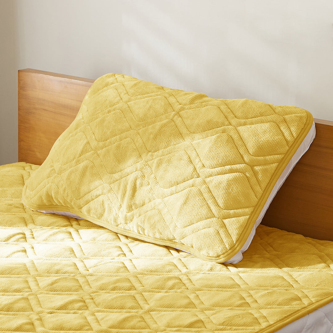 AZRA あったか枕パッド 2枚セット フランネル 43cm × 63cm   通気 速乾 グレー全4色